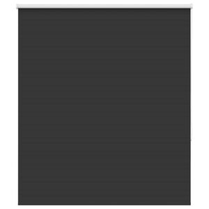 vidaXL Ролетна щора Blackout черна 120x130см ширина на тъканта 116,6см