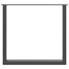 vidaXL Крака за трапезна маса, U-образни, 3 бр., антрацит, 90x(72-73) см, стомана