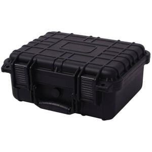 vidaXL Защитен куфар за оборудване, 35x29,5x15 cм, черен