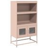 vidaXL Висока дъска Pink 68x39x123 cm Стомана