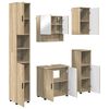 vidaXL Комплект мебели за баня 5 бр. Сонома дъб 61 x 35 x 64 см