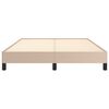 vidaXL Рамка за легло, капучино, 140x200 см, изкуствена кожа