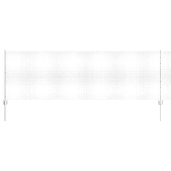 vidaXL Ограда с пост Сребрист 0,8 x 100 м Стомана