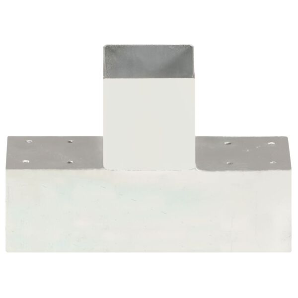 vidaXL Конектор за греди T-образен поцинкован метал 91x91 мм