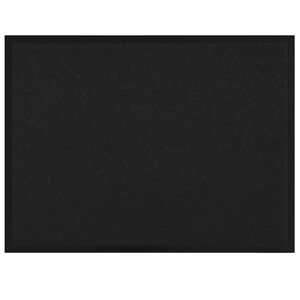 vidaXL Мат за врата Черно 60 x 40 x 1.2 см Тедди плат