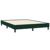 vidaXL Box Spring Легло без матрак Тъмнозелено 160x210 cm Кадифе