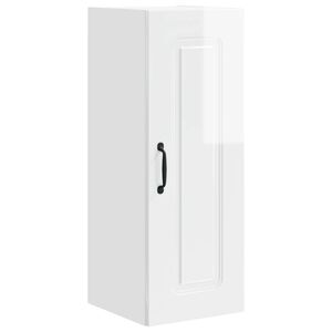 vidaXL Панел за миялна машина Kalmar Лъскаво бяло 30 x 31 x 80 см