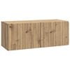 vidaXL Стенно монтиран ТВ шкаф Дъб артизан 78,5 x 31 x 30 см