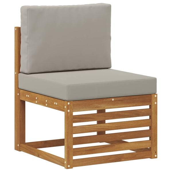 vidaXL Комплекти дивани с възглавница 6 pcs Естествено и светло сиво