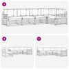vidaXL Комплект дивани за открито 5 pcs Естествено и светло сиво