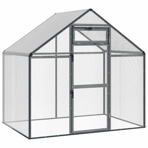 vidaXL Клетка за птици Антрацит 181,5 x 112 x 173,5 см