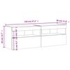vidaXL Стенни ТВ шкафове с LED лампи, 2 бр, сонома дъб, 60x30x40 см