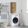 vidaXL Стенен шкаф Дъб 34,5 x 34 x 90 см Инженерно дърво