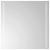vidaXL LED огледало за баня Прозрачен 50 x 50 cm закалено стъкло