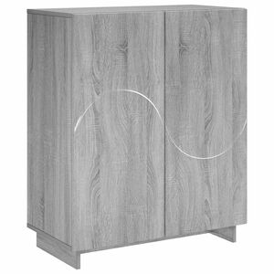 vidaXL Шкаф за обувки 73 x 38 x 87,5 см Инженерна дървесина Сив Сонома