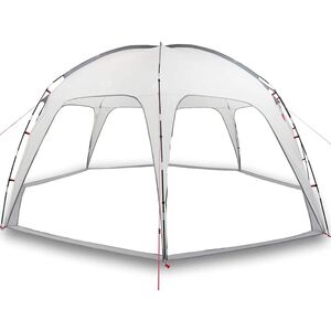 vidaXL Парти палатка, сива, водоустойчива