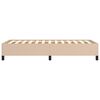 vidaXL Рамка за легло, капучино, 90x200 см, изкуствена кожа
