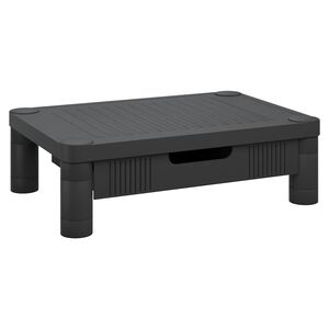 vidaXL Поставка за монитор, черна, 43x30,5x13 см
