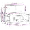 vidaXL 2 Брой Среден диван за открито Солидно акациево дърво
