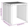 vidaXL Странична масичка за градина Кафяво 45 x 42.5 x 45 см