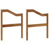 vidaXL Подлакътник 2 pcs Натурално 59 x 4 x 73 см