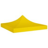 vidaXL Покривало за парти шатра, 2x2 м, жълто, 270 г/м²