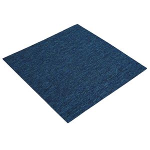 vidaXL Килимна плочка Синьо 50 x 50 cm 4 бр. ПП и Битум