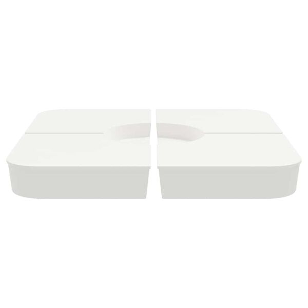 vidaXL 4 части Комплект основа за чадър за чадър с кръстосана 100 кг