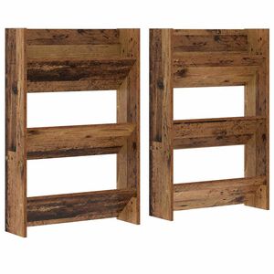 vidaXL Шкаф за обувки 2 бр. 60 x 18 x 90 см Инженерна дървесина