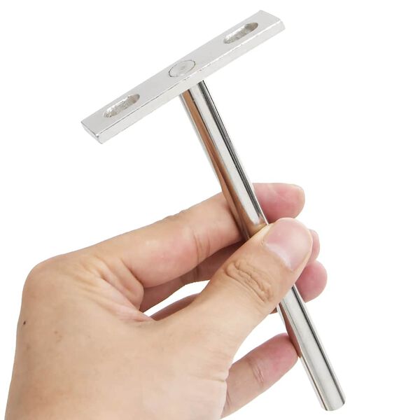 vidaXL Плаващи скоби за рафтове 12бр. невидими &Oslash;10x150 мм