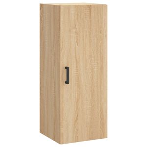 vidaXL Стенен шкаф дъб сонома 34,5x34x90 см