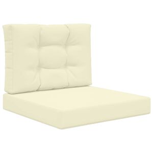 vidaXL Възглавница за диван на открито Полиестер Крем 60 x 60 x 8 см