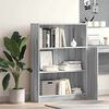 vidaXL Библиотека, сив сонома, 80x24x109 см, инженерно дърво