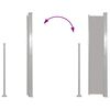 vidaXL Прибираща се странична тента, 100x500 см, сива