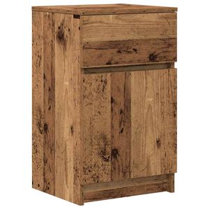 vidaXL Нощно шкафче, старо дърво, 39x35x65 см, инженерно дърво