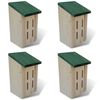 vidaXL Къщи за пеперуди 14x15x22 см, 4 бр