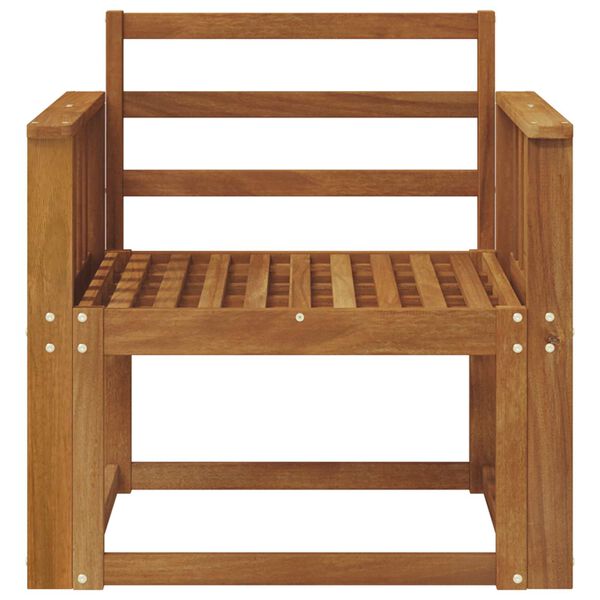 vidaXL Външен диван Солидно акациево дърво Естествен