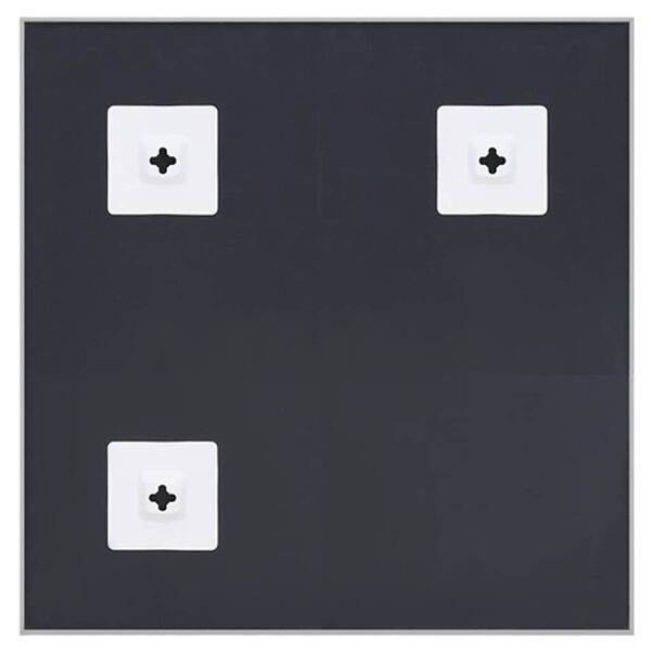 vidaXL Огледало, сребристо, 60x60 см