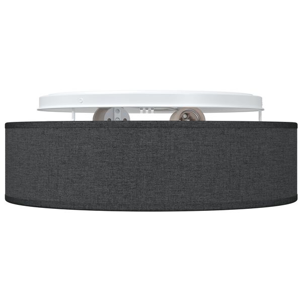 vidaXL Таванна лампа с прожектори Черно 38 x 38 x 13,5 см текстил