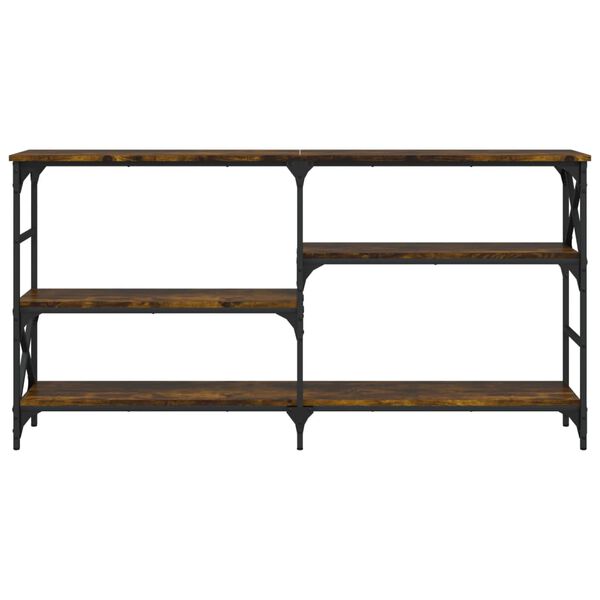 vidaXL Конзолна маса, опушен дъб, 150x29x76,5 см, инженерно дърво