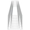 vidaXL Габион повдигната леха, поцинкована стомана, 450x50x50 cм