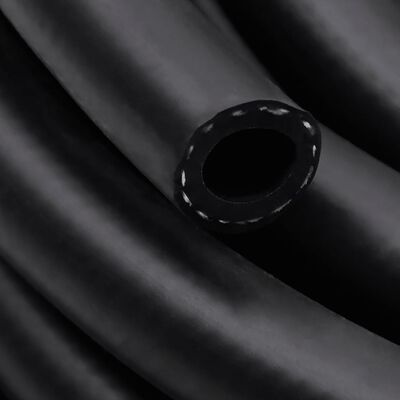 vidaXL Хибриден маркуч за въздух черен 0,6" 5 м гума и PVC