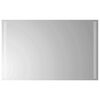 vidaXL LED огледало за баня Прозрачен 80 x 50 cm закалено стъкло