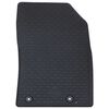 vidaXL Автомобилен килим 4 pcs Черен Каучук