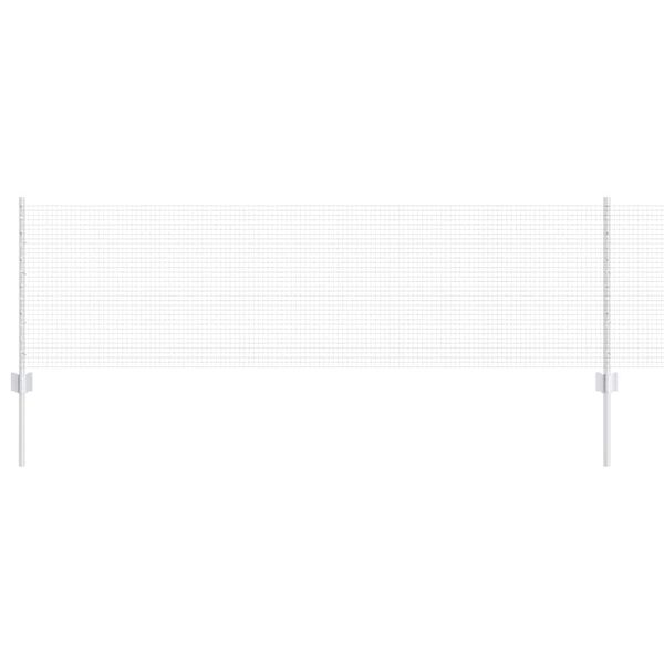 vidaXL Ограда с пост Сребрист 0,6 x 10 м Стомана