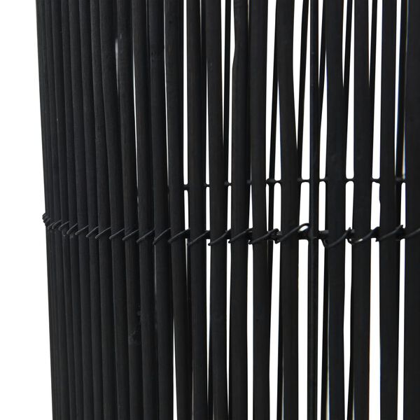 vidaXL Наземна лампа, върба, черна, 61 см, Е27