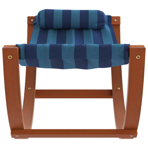 vidaXL Люлеещ се хамак за деца плат със сини ивици