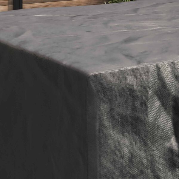 vidaXL Покривало за мебели Едноцветен Черно 240 x 190 x 90 см 420D