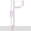 vidaXL Флаг на Испания и стълб, 6,23 м, алуминий