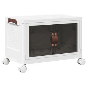 vidaXL Кутия за съхранение с колела 28 L 48,5x29,5x33 cm